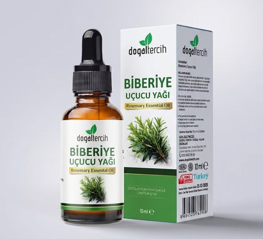 %100 Saf Katkısız Biberiye Uçucu Yağı 10 ml