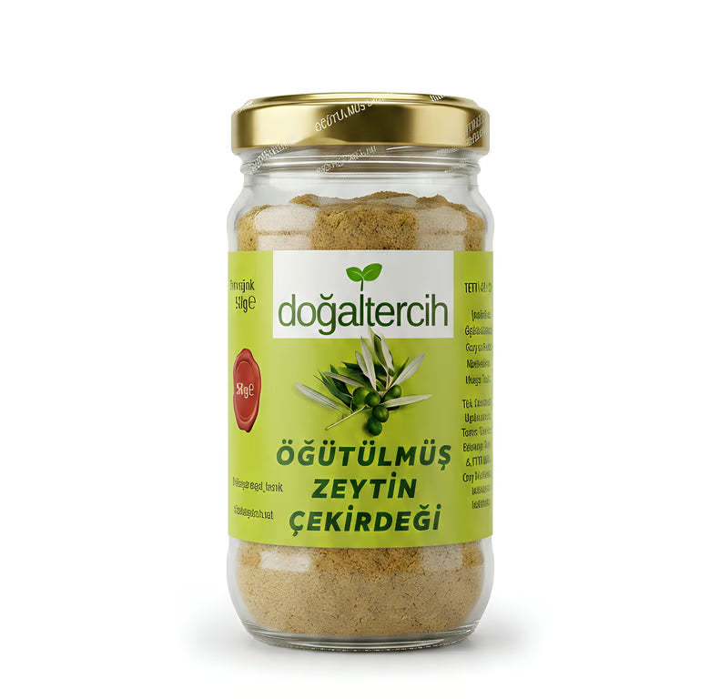 Doğal Öğütülmüş Zeytin Çekirdeği Tozu 200 gr